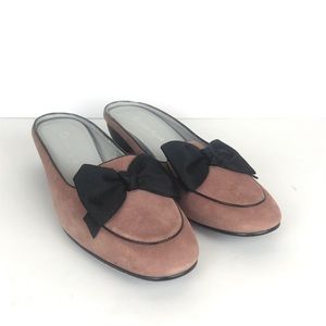 Etienne Aigner Chairman Blush Suede Leather Slide
